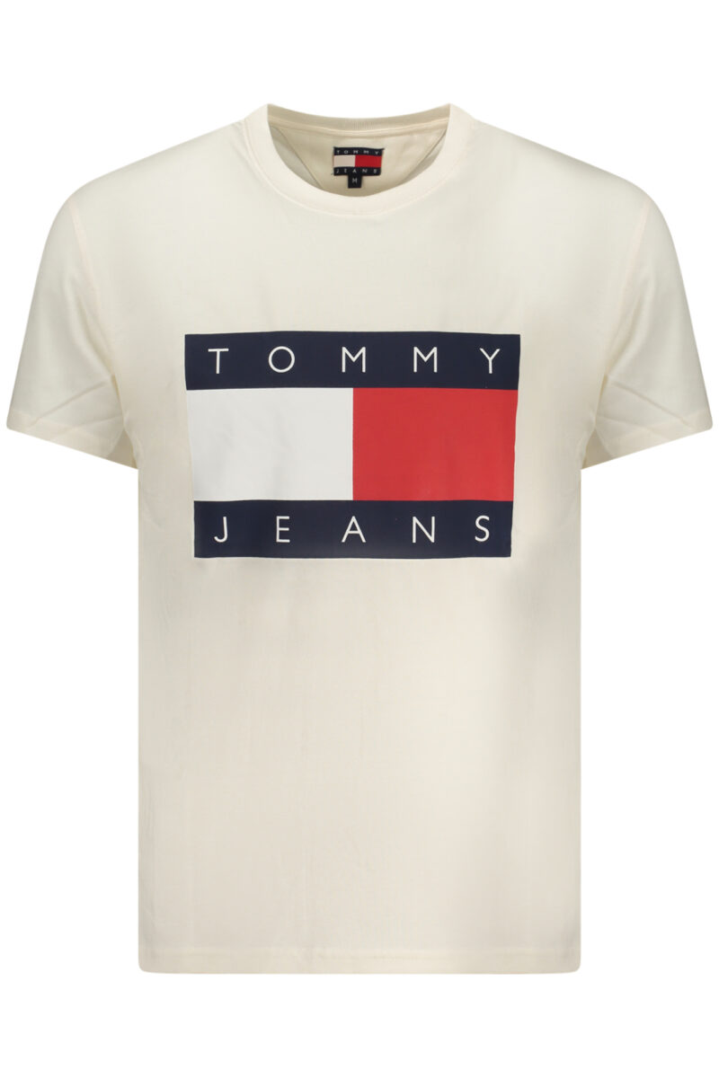 TOMMY HILFIGER PÁNSKÉ TRIČKO S KRÁTKÝM RUKÁVEM BÍLÉ