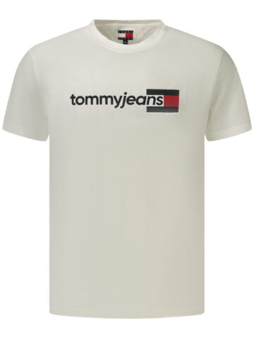 TOMMY HILFIGER PÁNSKÉ TRIČKO S KRÁTKÝM RUKÁVEM BÍLÉ