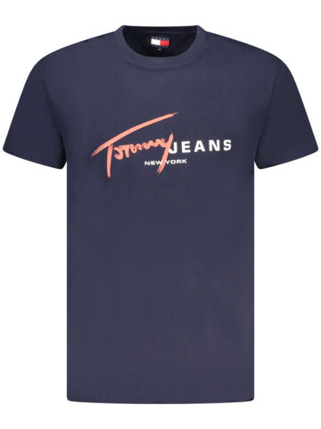 TOMMY HILFIGER PÁNSKÉ TRIČKO S KRÁTKÝM RUKÁVEM MODRÉ