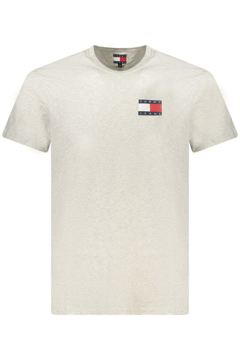 TOMMY HILFIGER PÁNSKÉ TRIČKO S KRÁTKÝM RUKÁVEM ŠEDÉ