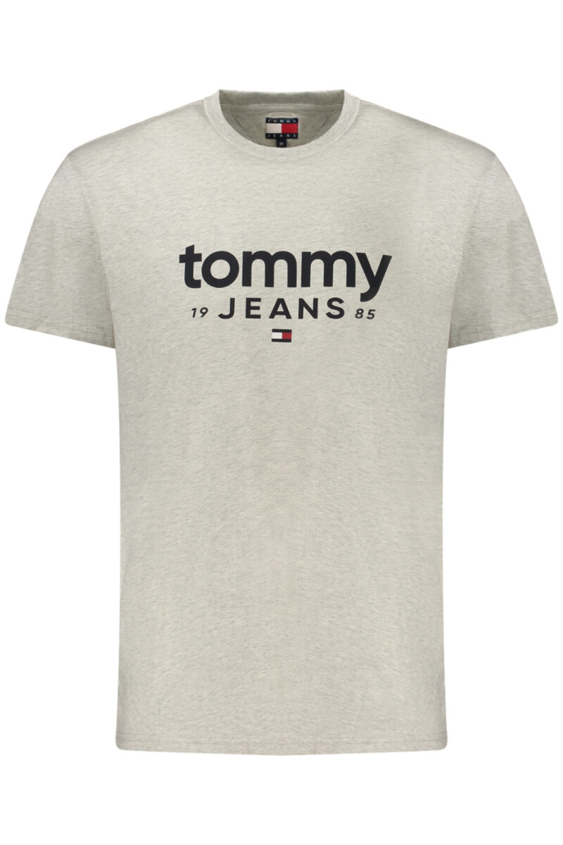 TOMMY HILFIGER PÁNSKÉ TRIČKO S KRÁTKÝM RUKÁVEM ŠEDÉ