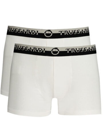 TRUSSARDI PÁNSKÉ BOXERKY BÍLÉ