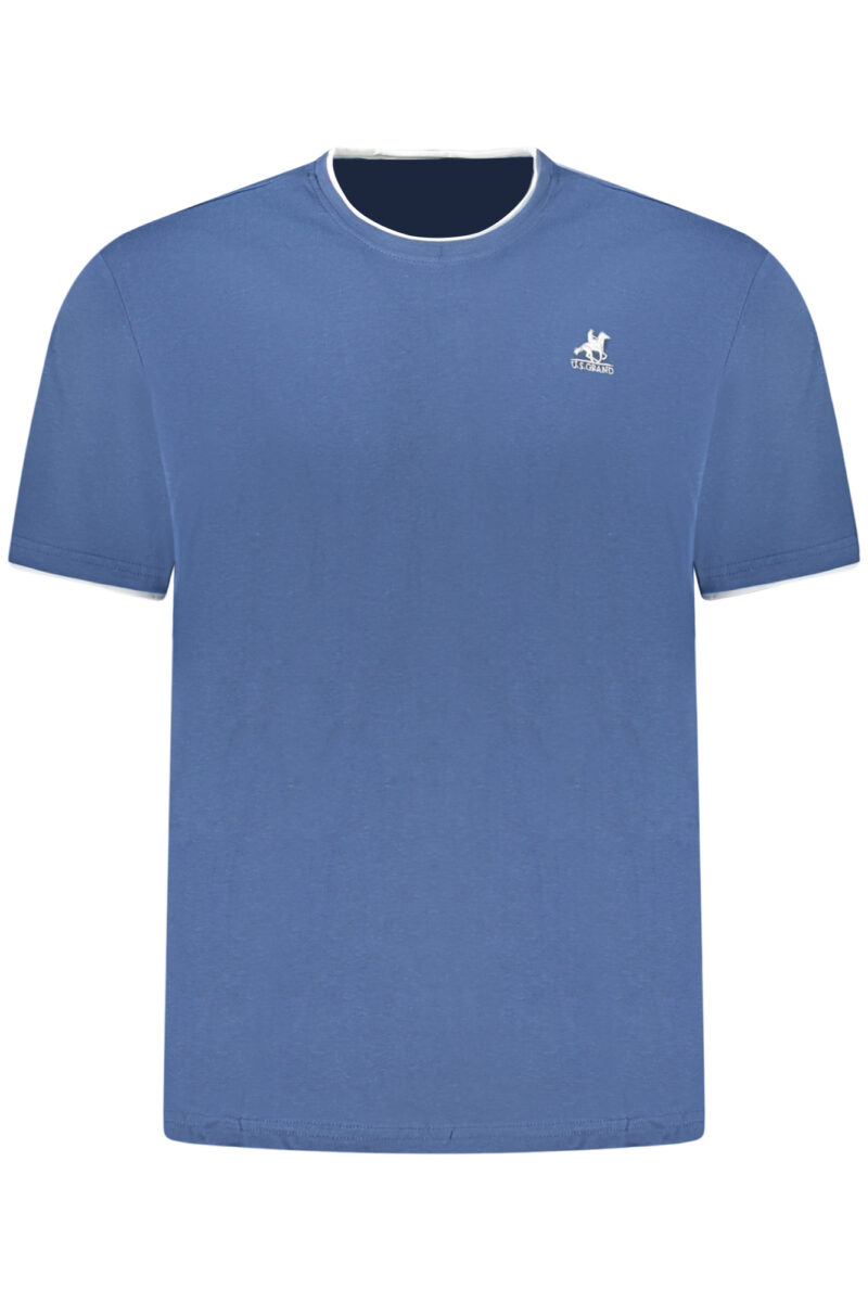 US GRAND Herren T-Shirt Kurzarm Blau