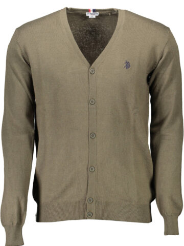US POLO ASSN. Herren Strickjacke Grün