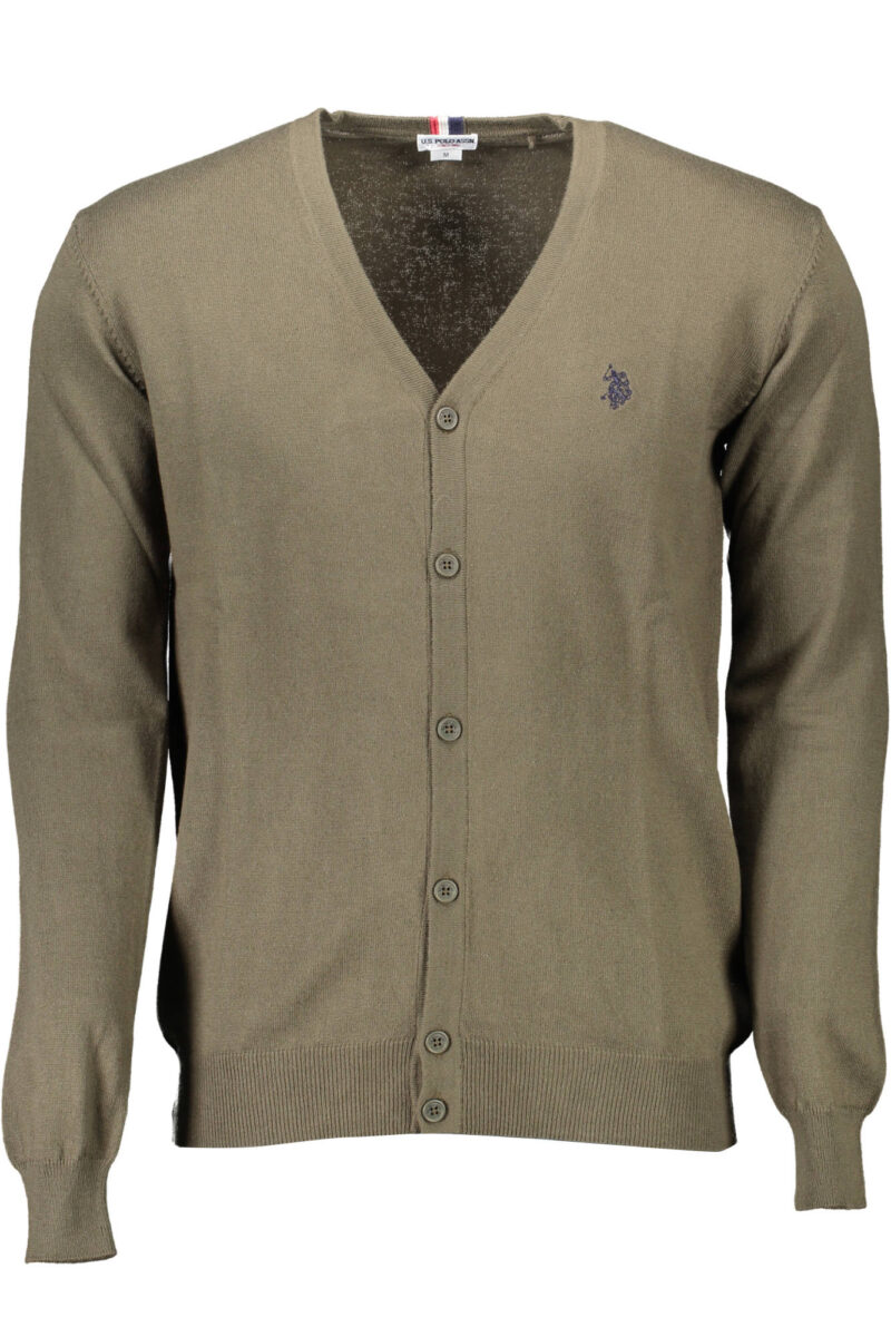 US POLO ASSN. Herren Strickjacke Grün