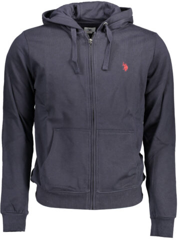 U.S. POLO ASSN. PÁNSKÁ MODRÁ MIKINA NA ZIP