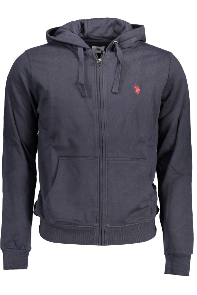 U.S. POLO ASSN. PÁNSKÁ MODRÁ MIKINA NA ZIP