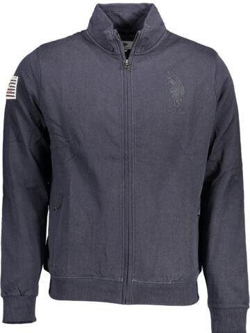U.S. POLO ASSN. PÁNSKÁ MODRÁ MIKINA NA ZIP