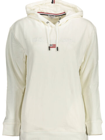US POLO ASSN. Damen Sweatshirt weiß mit Reißverschluss