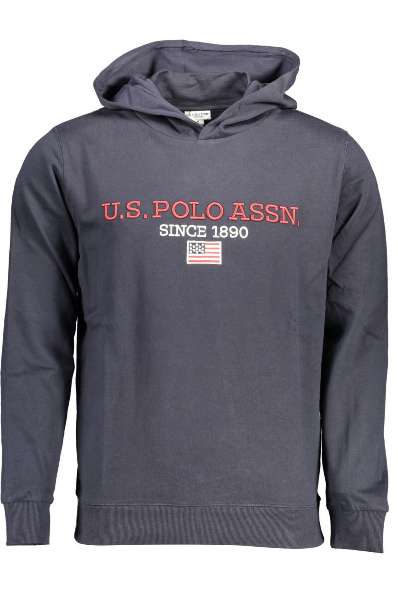 US POLO ASSN. PÁNSKÁ MODRÁ MIKINA BEZ ZIPU