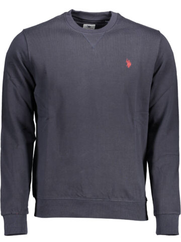 US POLO ASSN. PÁNSKÁ MODRÁ MIKINA BEZ ZIPU