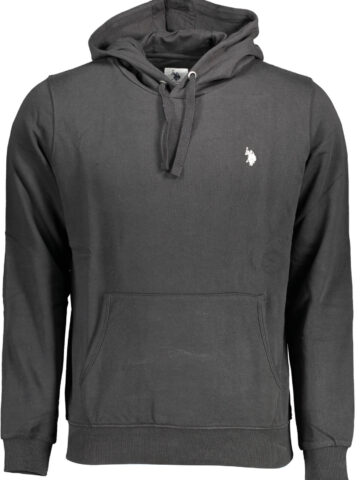 US POLO ASSN. PÁNSKÁ ČERNÁ MIKINA BEZ ZIPU