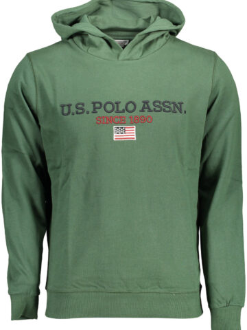 U.S. POLO ASSN. PÁNSKÁ ZELENÁ MIKINA BEZ ZIPU
