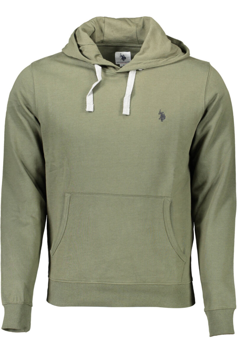 U.S. POLO ASSN. PÁNSKÁ ZELENÁ MIKINA BEZ ZIPU