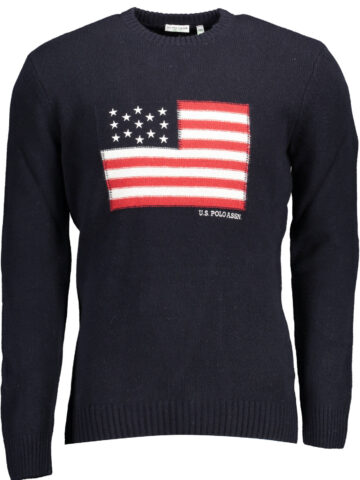 US POLO ASSN. PÁNSKÝ MODRÝ SVETR