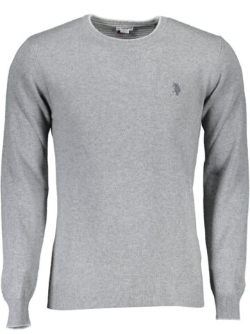 US POLO ASSN. PÁNSKÝ ŠEDÝ SVETR