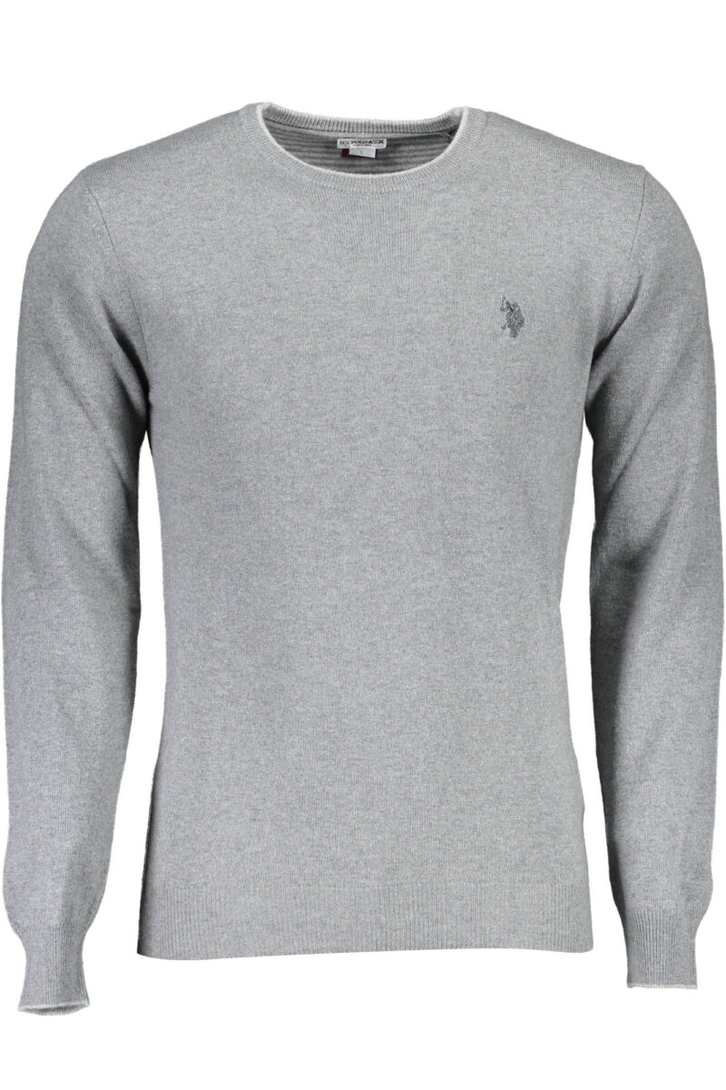 US POLO ASSN. PÁNSKÝ ŠEDÝ SVETR