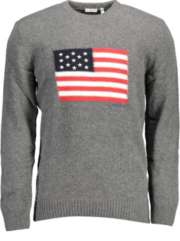U.S. POLO ASSN. PÁNSKÝ ŠEDÝ SVATER