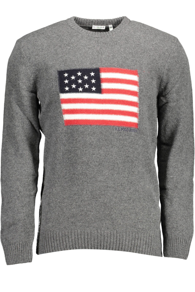 U.S. POLO ASSN. PÁNSKÝ ŠEDÝ SVATER