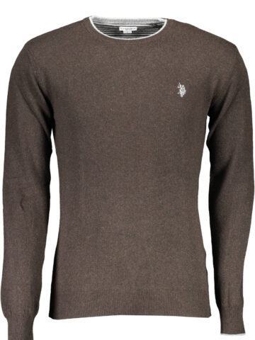 U.S. POLO ASSN. PÁNSKÝ HNĚDÝ SVETR