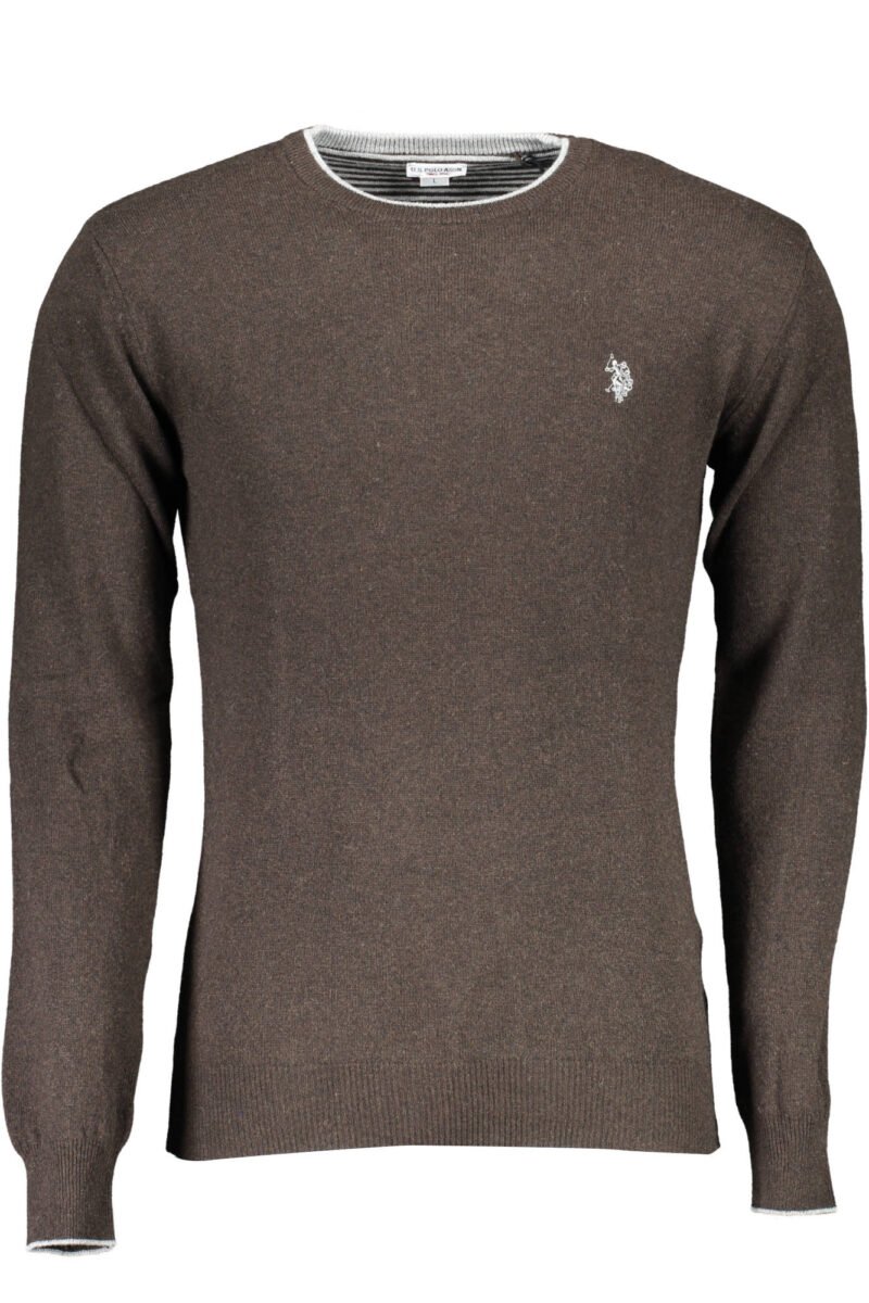 U.S. POLO ASSN. PÁNSKÝ HNĚDÝ SVETR