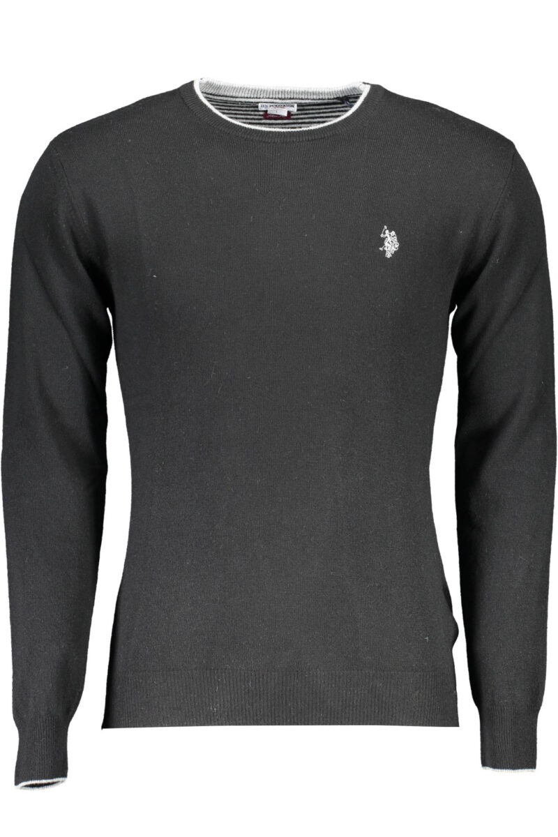 US POLO ASSN. Herren Strickpullover Schwarz Slim Fit
