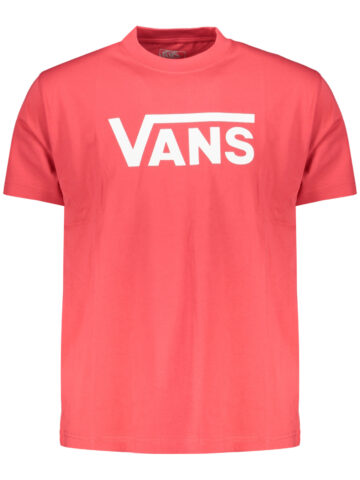 VANS PÁNSKÉ TRIČKO S KRÁTKÝM RUKÁVEM ČERVENÉ