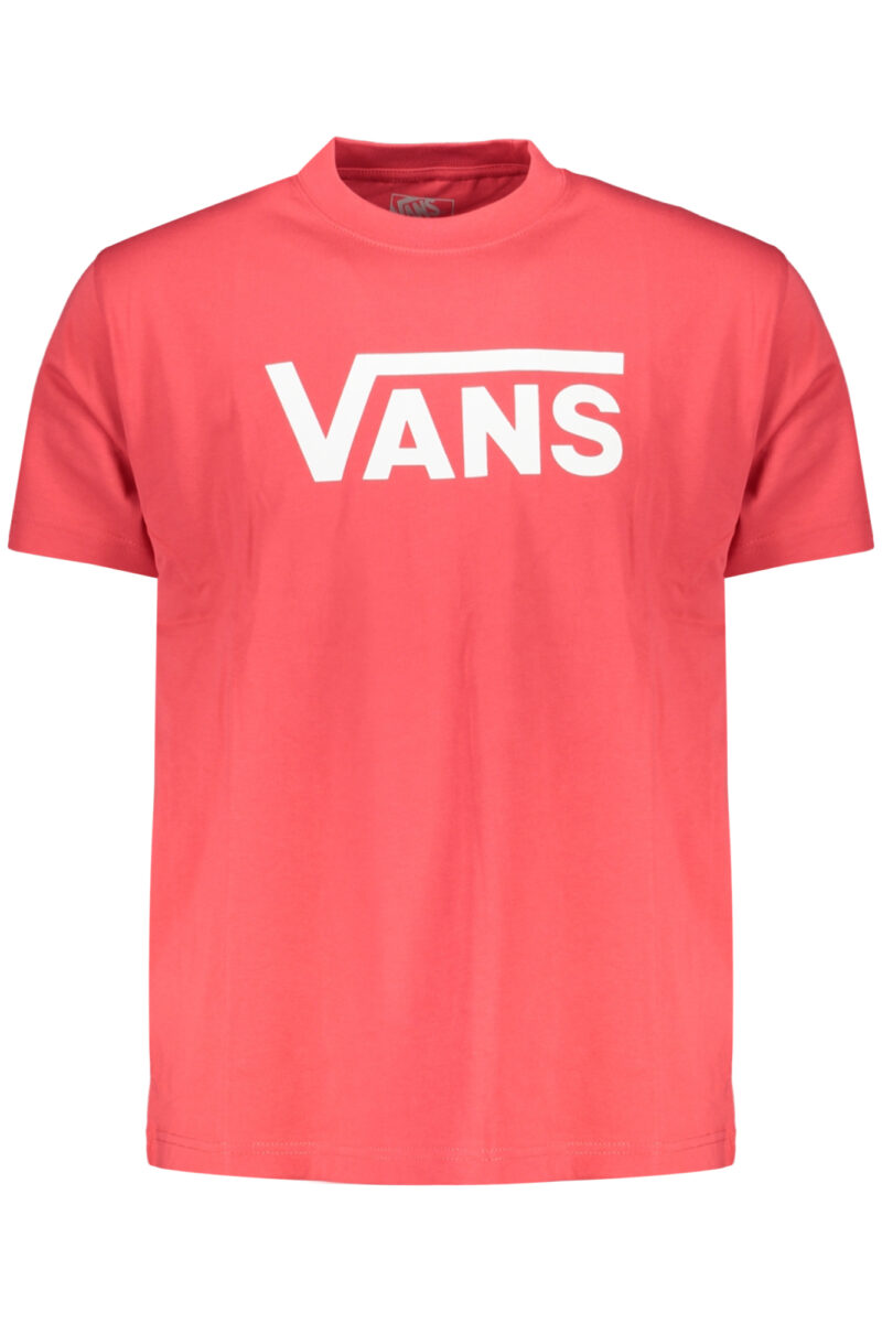 VANS PÁNSKÉ TRIČKO S KRÁTKÝM RUKÁVEM ČERVENÉ