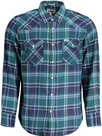 Wrangler Herren Hemd Langarm Grün