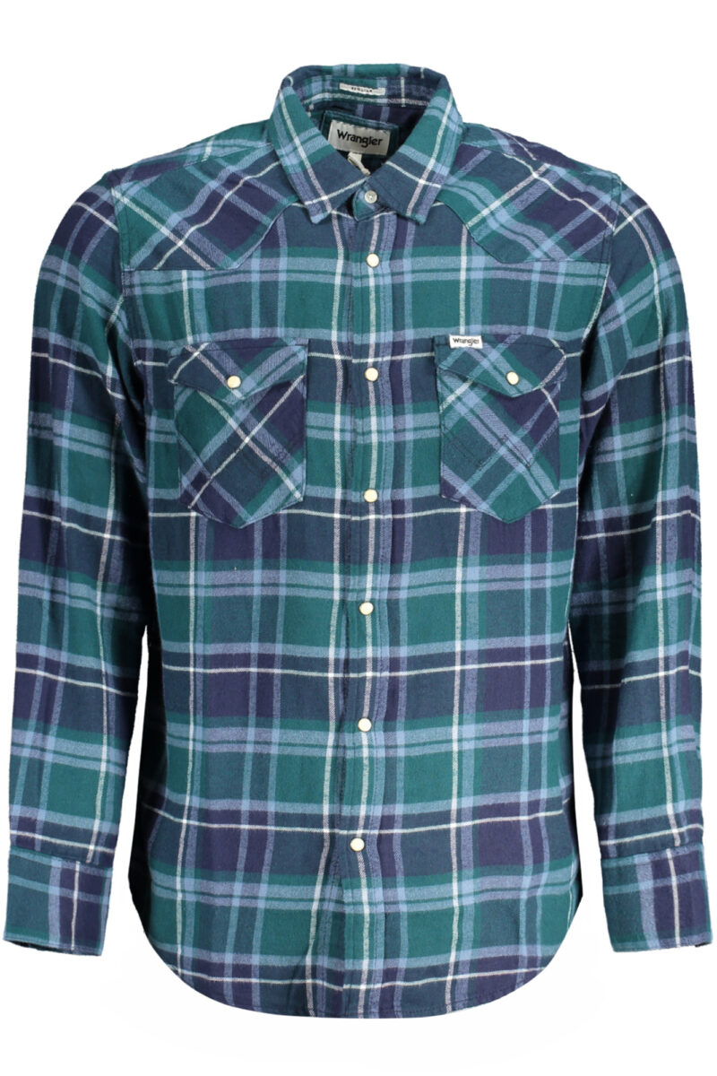 Wrangler Herren Hemd Langarm Grün