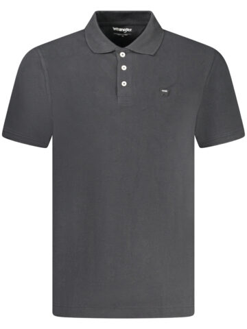 WRANGLER Herren Polohemd Kurzarm Schwarz