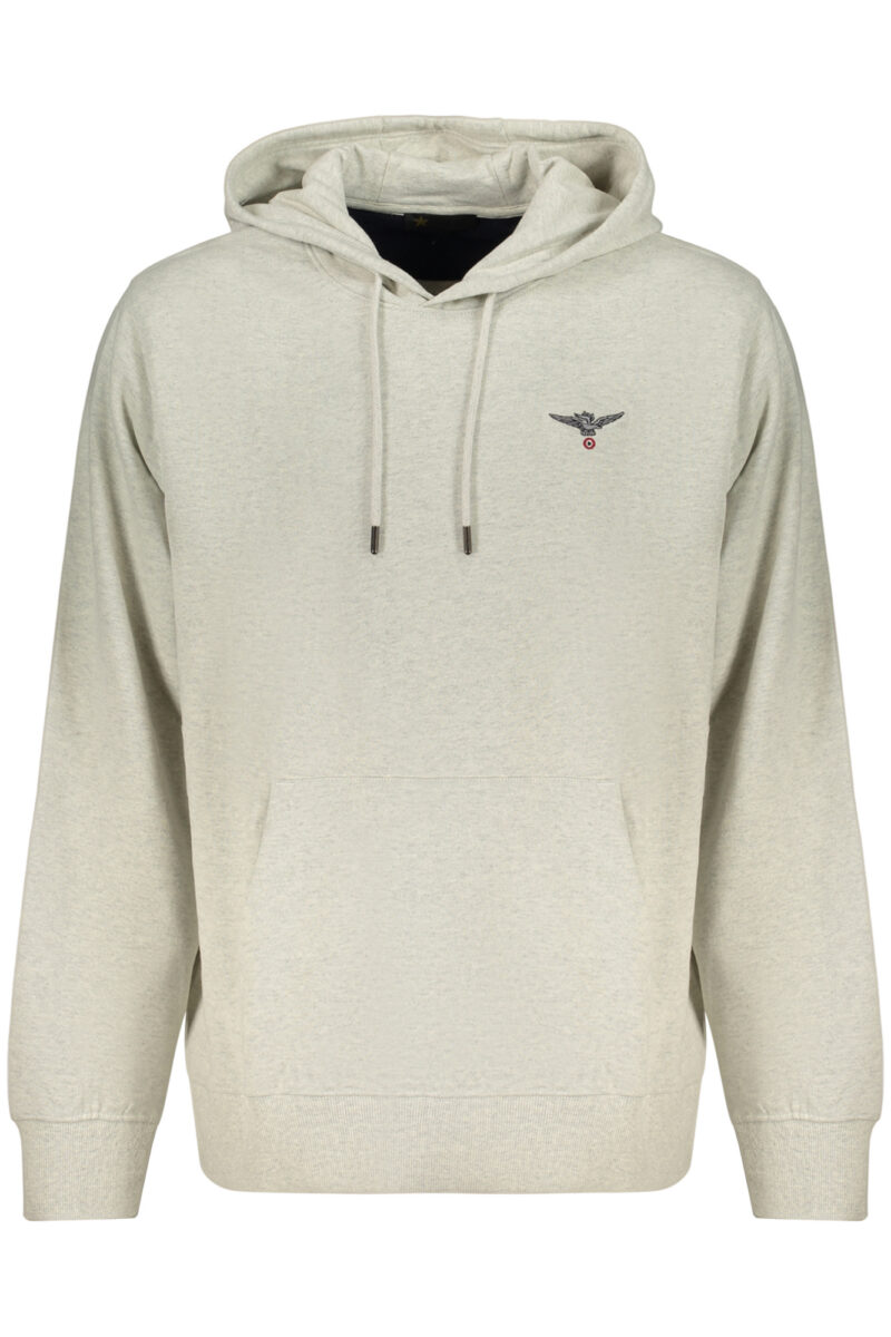 MILITARY ACADEMY Herren Sweatshirt mit Reißverschluss Grau