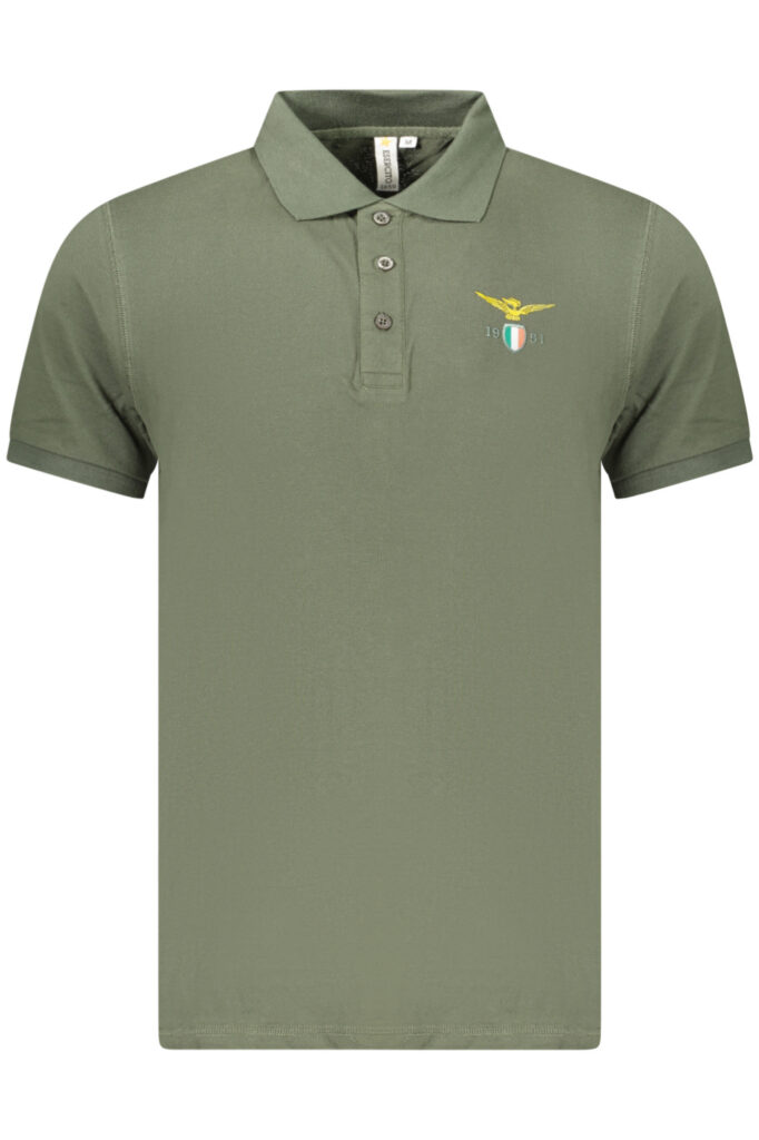 MILITARY ACADEMY MEN'S SHORT-SLEEVED POLO SHIRT, GREEN S6S6765584_VE058
