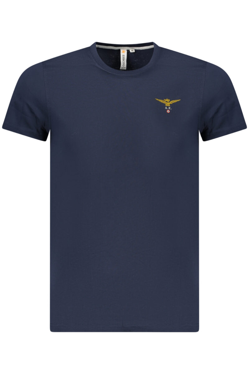 MILITARY ACADEMY Herren Kurzarm-Shirt Blau