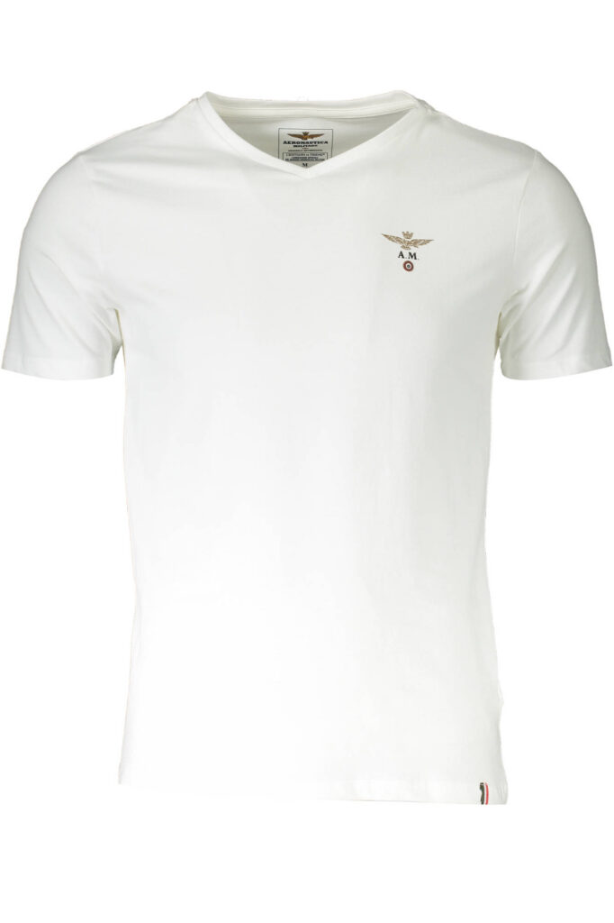 AERONAUTICA MILITARE MEN'S OUTDOOR T-SHIRT WHITE