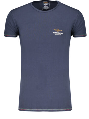 AERONAUTICA MILITARE MEN'S BLUE OUTDOOR T-SHIRT