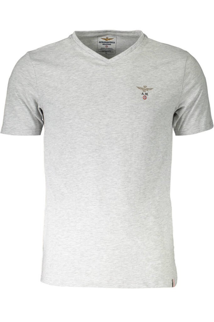 AERONAUTICA MILITARE MEN'S OUTDOOR T-SHIRT GREY