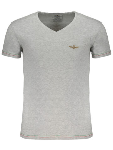 ERONAUTICA MILITARE MEN'S GRAY SHORT SLEEVE T-SHIRT SCOTI004J508_GR17171
