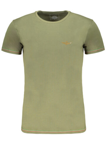 ERONAUTICA MILITARE GREEN MEN'S SHORT SLEEVED T-SHIRT