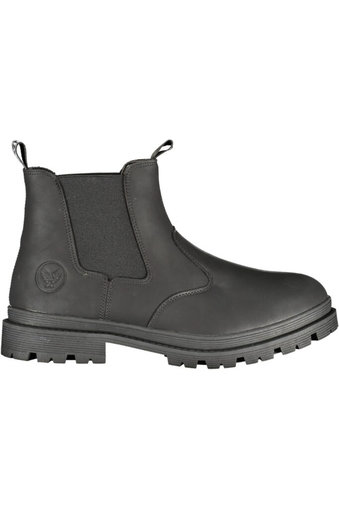 AVIREX Herren Chelsea Boot Schwarz