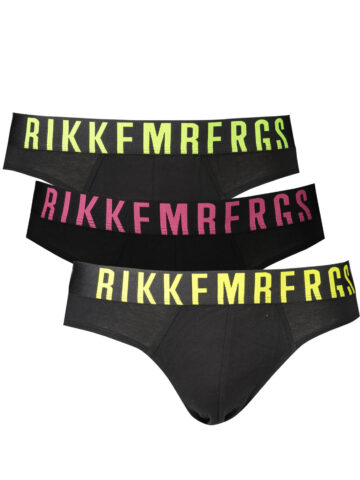 BIKKEMBERGS Herren Slip Schwarz 3er-Pack