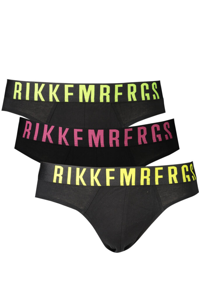 BIKKEMBERGS Herren Slip Schwarz 3er-Pack