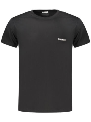 BIKKEMBERGS Herren Kurzarm T-Shirt Schwarz