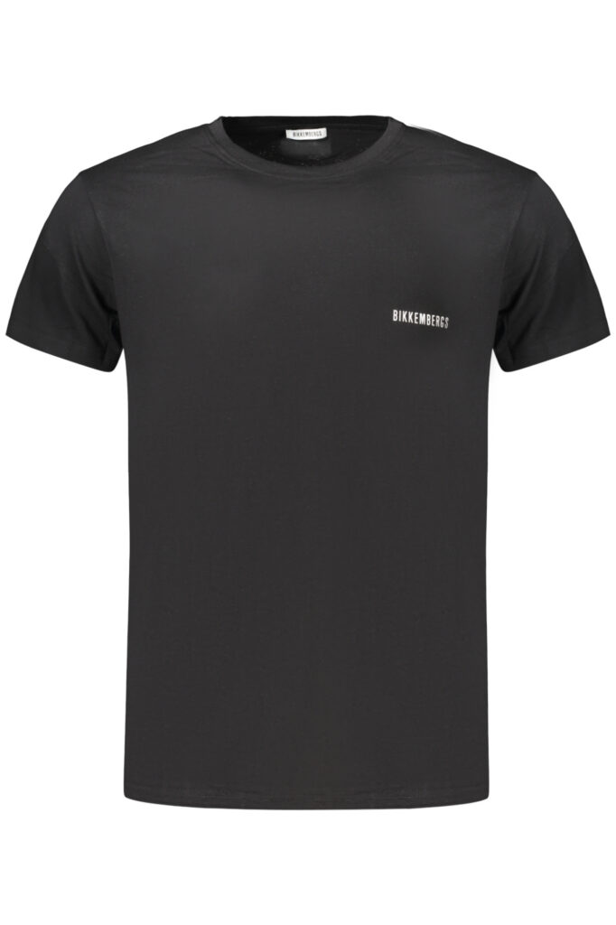 BIKKEMBERGS Herren Kurzarm T-Shirt Schwarz