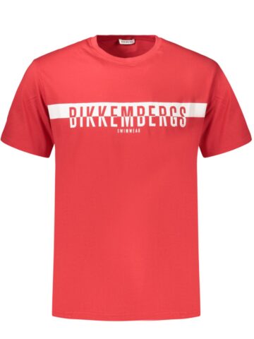 BIKKEMBERGS Herren T-Shirt Kurzarm Rot