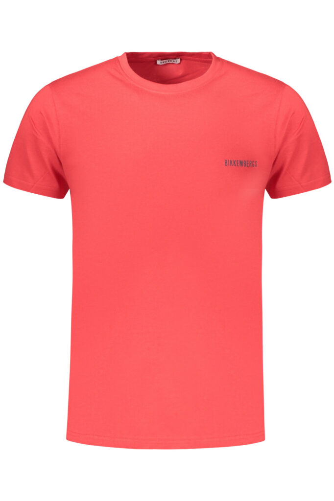 BIKKEMBERGS Herren Kurzarm T-Shirt Rot