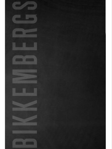 BIKKEMBERGS Herren Badetuch Schwarz
