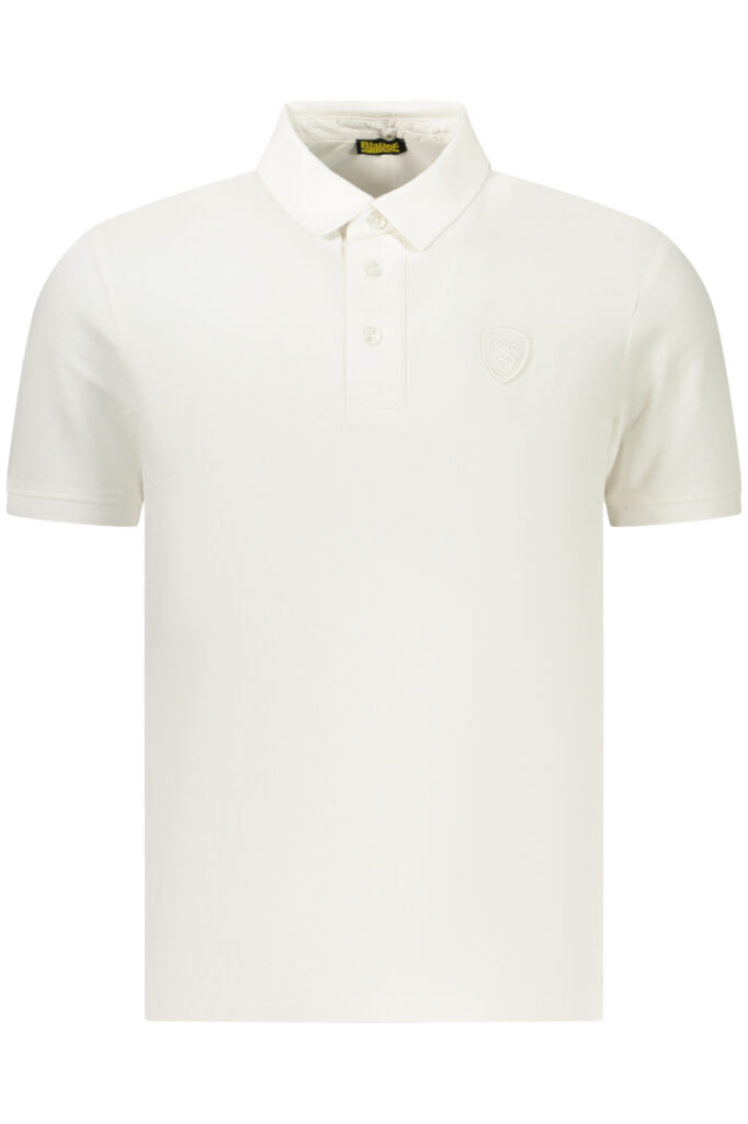 BLAUER APPAREL Herren Poloshirt Kurzarm Weiß