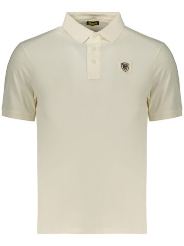 BLAUER APPAREL Herren Kurzarm-Poloshirt Weiß