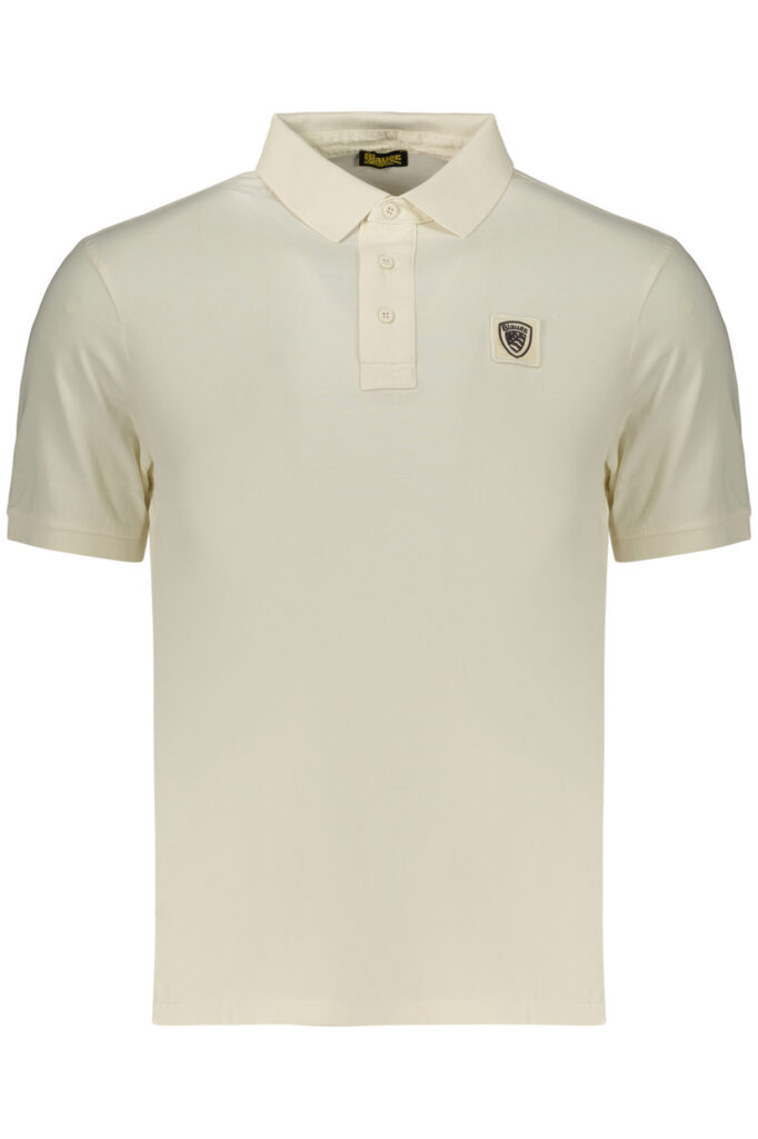 BLAUER APPAREL Herren Kurzarm-Poloshirt Weiß